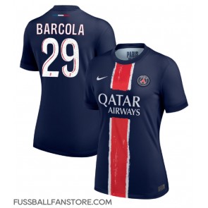 Paris Saint-Germain Bradley Barcola #29 Replik Heimtrikot Damen 2024-25 Kurzarm